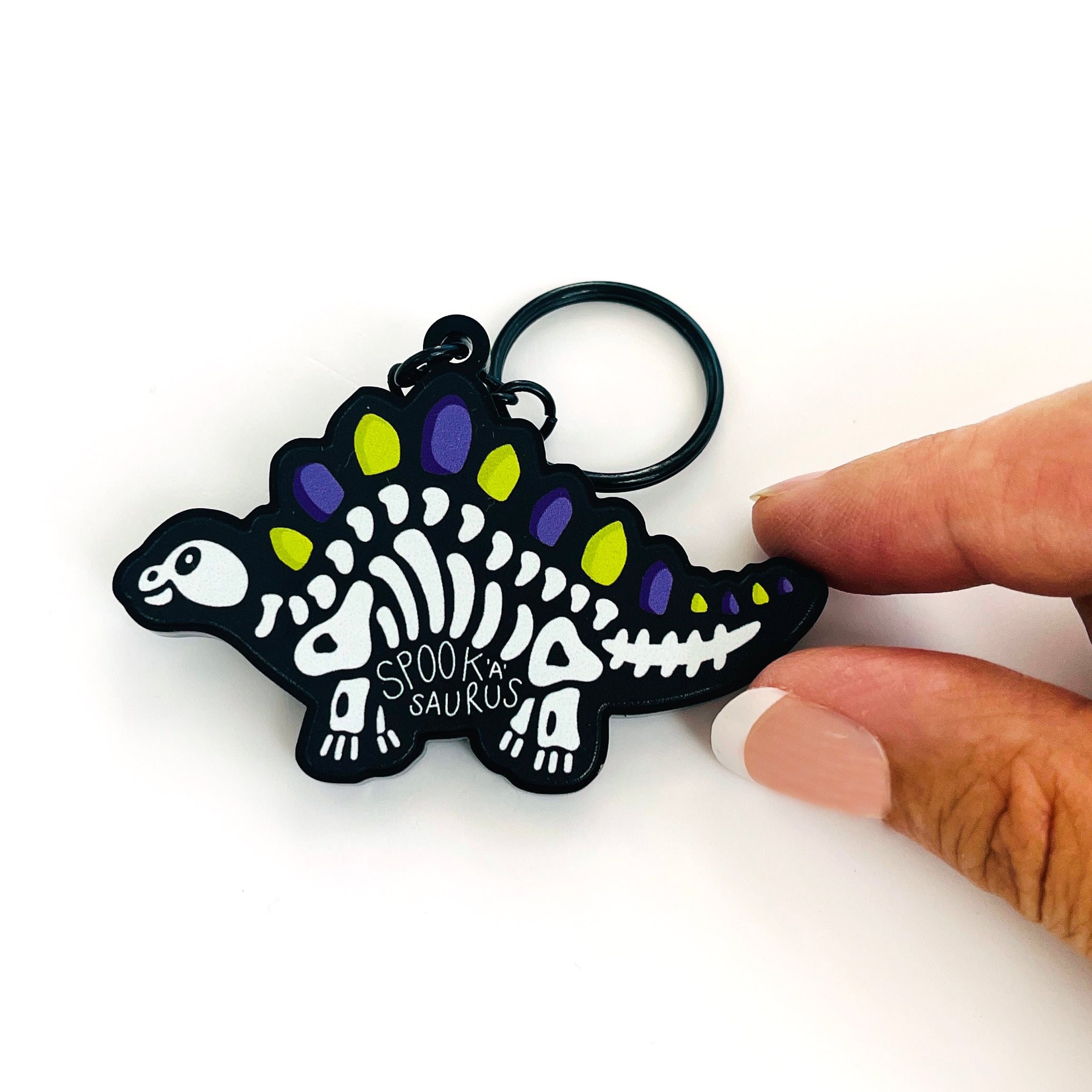 Halloween Dinosaur Keyring